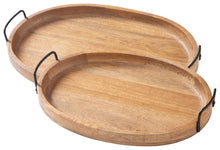 Load image into Gallery viewer, Jocelyne - Tray Set (Set of 2) - Brown / Black
