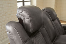 Load image into Gallery viewer, Fyne-dyme - Power Reclining Loveseat With Console/Adj Hdrst