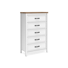 Load image into Gallery viewer, Kerisden - Five Drawer Chest - White / Brown