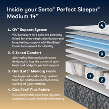 Load image into Gallery viewer, Perfect Sleeper - 14" Cascade Range Medium Mattress