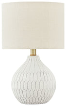 Load image into Gallery viewer, Wardmont - Ceramic Table Lamp - White