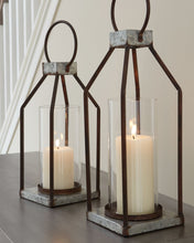 Load image into Gallery viewer, Diedrick - Lantern Set (Set of 2) - Gray / Black