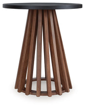 Load image into Gallery viewer, Kallari - Round End Table - Warm Brown / Black