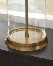 Load image into Gallery viewer, Gizeh - Glass Table Lamp - Clear / Gold Finish