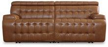 Load image into Gallery viewer, Temmpton - 2-Piece Power Reclining Sectional Loveseat - Chocolate