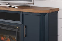 Load image into Gallery viewer, Landocken - 83" TV Stand With Electric Fireplace - Two-tone