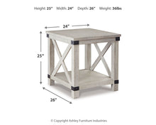 Load image into Gallery viewer, Carynhurst - Rectangular End Table - Whitewash