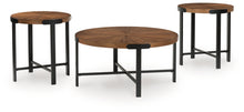 Load image into Gallery viewer, Crosstrail - Occasional Table Set (Set of 3) - Brown