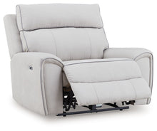 Load image into Gallery viewer, Social Pointe - Power Recliner / Adjustable Headrest - Pearl / Ash