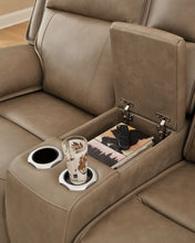Load image into Gallery viewer, Glencroft - Power Reclining Loveseat With Console / Adjustable Headrest - Sahara