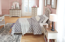 Load image into Gallery viewer, Realyn - Twin UPH Panel Headboard - Chipped White