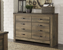 Load image into Gallery viewer, Trinell - Six Drawer Dresser - 61.34" x 15.98" x 42.99" - Brown Dark