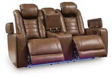 Load image into Gallery viewer, Gruaro - Power Reclining Loveseat With Console / Adjustable Headrest - Amber