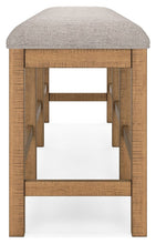 Load image into Gallery viewer, Havonplane - XL Counter Height Upholstered Dining Bench - Brown
