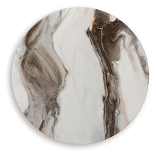 Load image into Gallery viewer, Jazmore - Round End Table - Brown / Brass Finish