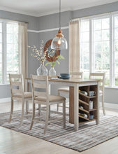 Load image into Gallery viewer, Skempton - Rectangular Counter Table With Storage - White