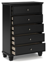 Load image into Gallery viewer, Lanolee - Five Drawer Chest - Black