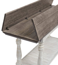 Load image into Gallery viewer, Havalance - Flip Top Sofa Table - Gray / White