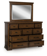 Load image into Gallery viewer, Taffenbrook - Dresser And Mirror - Medium Brown
