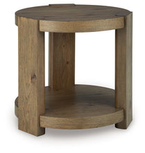 Load image into Gallery viewer, Flangren - Round End Table - Light Brown