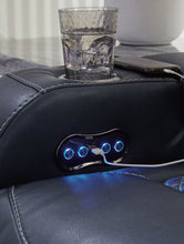 Load image into Gallery viewer, Fyne-dyme - Power Reclining Loveseat With Console/Adj Hdrst