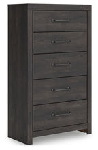 Load image into Gallery viewer, Hollivern - 4 Pc. - Twin Panel Storage Bed, Dresser, Mirror And Chest - Dark Gray