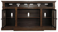 Load image into Gallery viewer, Roddinton - XL TV Stand w/Fireplace Option - Dark Brown