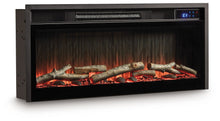 Load image into Gallery viewer, Entertainment Accessories - Fireplace Insert With Faux Birch Log Set - Black