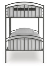 Load image into Gallery viewer, Lanceburg - Twin/Twin Bunk Bed With Ladder - Gray