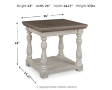 Load image into Gallery viewer, Havalance - Rectangular End Table - Gray / White