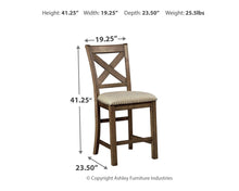 Load image into Gallery viewer, Moriville - Upholstered Barstool (Set of 2) - Beige