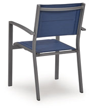 Load image into Gallery viewer, Rocky Creek - Sling Arm Chair (Set of 4) - Blue / Gray