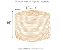Load image into Gallery viewer, Absalom - Pouf - Denim