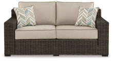 Load image into Gallery viewer, Coastline Bay - Loveseat W/Cushion - Brown