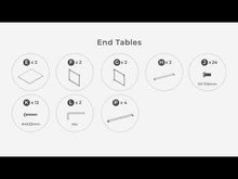 Load and play video in Gallery viewer, Donnesta - Occasional Table Set (Set of 3) - Gray / Black