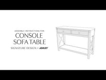 Load and play video in Gallery viewer, Freedan - Console Sofa Table - Grayish Brown