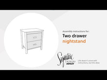 Load and play video in Gallery viewer, Cabinella - Two Drawer Night Stand - Tan