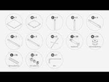 Load and play video in Gallery viewer, Freedan - Square End Table - Grayish Brown