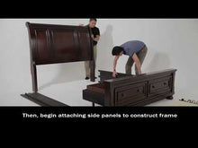 Load and play video in Gallery viewer, Lettner - Sleigh Bed