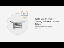 Load and play video in Gallery viewer, Tyler Creek - Rectangular Dining Room Counter Table - Black / Gray