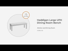 Load and play video in Gallery viewer, Haddigan - Upholstered Bench