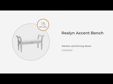 Load and play video in Gallery viewer, Realyn - Accent Bench - Antique White