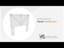 Load and play video in Gallery viewer, Shawburn - Crossbuck Panel Headboard