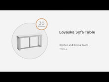 Load and play video in Gallery viewer, Loyaska - Sofa Table - Brown / Ivory