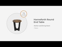 Load and play video in Gallery viewer, Hanneforth - Round End Table - Brown