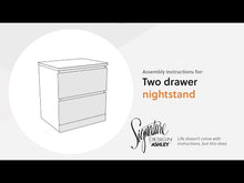 Load and play video in Gallery viewer, Onita - Two Drawer Night Stand
