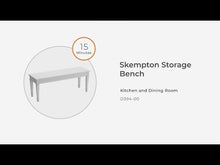 Load and play video in Gallery viewer, Skempton - Storage Bench - White