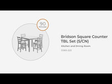 Load and play video in Gallery viewer, Bridson - Square Counter TBL Set (Set of 5) - Gray