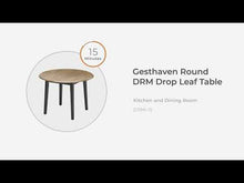 Load and play video in Gallery viewer, Gesthaven - Round Dining Room Drop Leaf Table