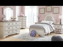 Load and play video in Gallery viewer, Realyn - Upholstered Panel Bed